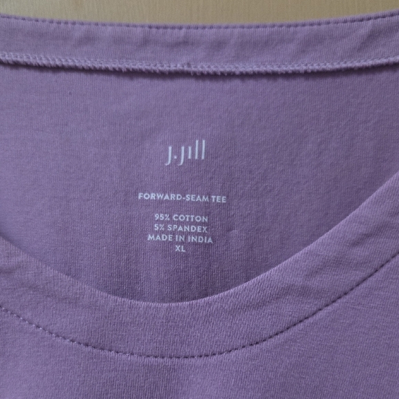 J. Jill Lavender 3/4 Sleeve Women's Top - Picture 2 of 6